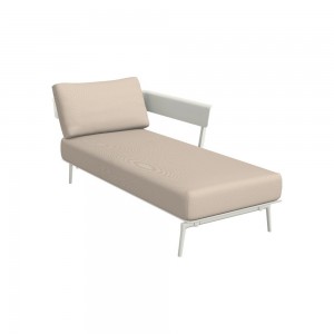 Chaise longue Aikana cómodo para exteriores de Fast. Chaise longue para terrazas.
