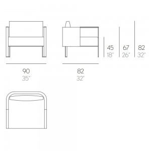 Sillón Solanas para exterior de Gandia Blasco. Muebles para patio y jardín.
