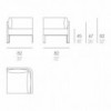 Sofá modular 6 Solanas de Gandia Blasco. Sofa modular para jardín y patio.
