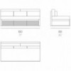 Sofá modular 4 DNA Teca para exterior de Gandia Blasco. Sofá para jardín.