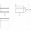 Sillón Flat de Gandía Blasco. Sillones de diseño para exterior en aluminio.