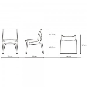 Silla E004 Embrace Chair en tela de Carl Hansen and Son. Sillas de diseño.