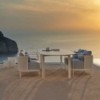 Mesa Solanas de exterior Gandia Blasco. Mesas alta para terrazas.