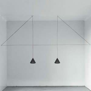Lámpara colgante String Lights Cone de diseño de Flos Iluminación.