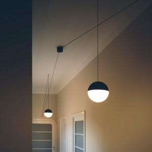 Lámpara colgante String Lights Sphere de diseño de Flos Iluminación.