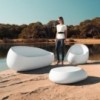 Butaca Stone con Tejido Náutico y Tacos Antideslizantes | Vondom