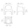 Sillón Solid de Diseño Apilable para Espacios al Aire Libre | Vondom
