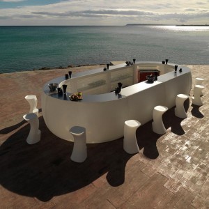 Barra Fiesta Acabada en Mate con Luz Led y Mando a Distancia | Vondom