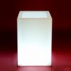 Macetero Light Cubo Alto con Luz Led y cambio de Color con Mando