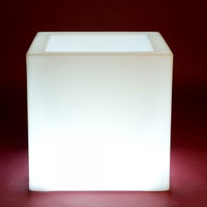 Macetero Light Cubo de Diseño con Luces Led en Varias Dimensiones