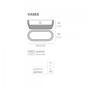Jardinera Vases con Autorriego y Doble Pared | Diseño Vondom | Lluesma