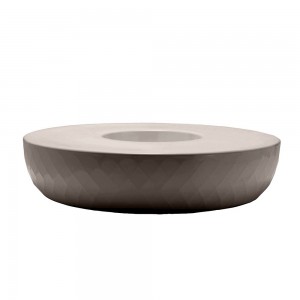 Macetero Banco Isla Vases con Tejido Náutico y Sistema de Autorriego
