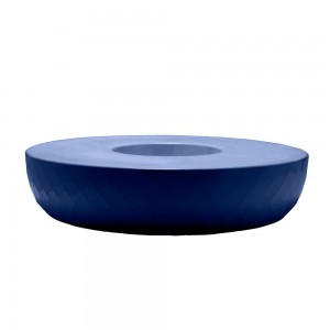 Macetero Banco Isla Vases con Tejido Náutico y Sistema de Autorriego