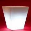 Macetero Light Cono Cuadrado con Luces Led Interiores y Autorriego