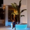 Macetero Banco Light Isla Vases con Luz Led Interior y Autorriego