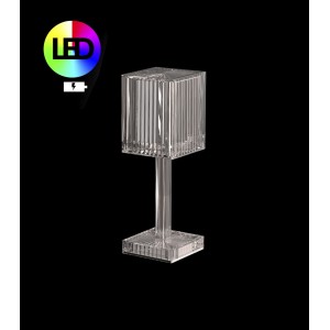 Lámpara sobremesa Gatsby prisma Luz Led de Vondom. Iluminación de diseño.