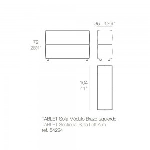 Brazos diseño de Ramón Esteve | Sofá exterior Tablet