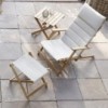 Mesa auxiliar outdoor BM5868 de Carl Hansen & Son. Mesas de diseño nórdico.