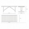 Mesa para exteriores BM1771 de Carl Hansen & Son. Mesas para jardín.