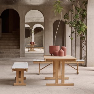 Mesa para exteriores BM1771 de Carl Hansen & Son. Mesas para jardín.
