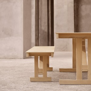 Banco para exteriores Deck Chair BM1871 de Carl Hansen & Son. Bancos de madera.