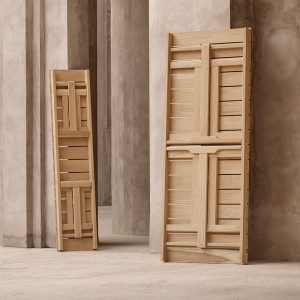 Banco para exteriores Deck Chair BM1871 de Carl Hansen & Son. Bancos de madera.