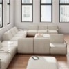 Sofá modular de diseño Gin de Punt Mobles. Muebles de diseño para contract.
