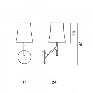 Aplique Birdie de Foscarini. Aplques de diseño. Lámparas modernas.