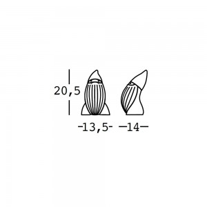 Escultura Mini Baddy perfecta para exteriores de Plust Collection.