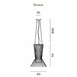 Lámpara suspensión Allegretto Vivace Foscarini. Lámpara de diseño moderno.
