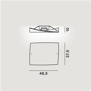 Plafón Folio de Foscarini. Lamparas de diseño modernas para techo.