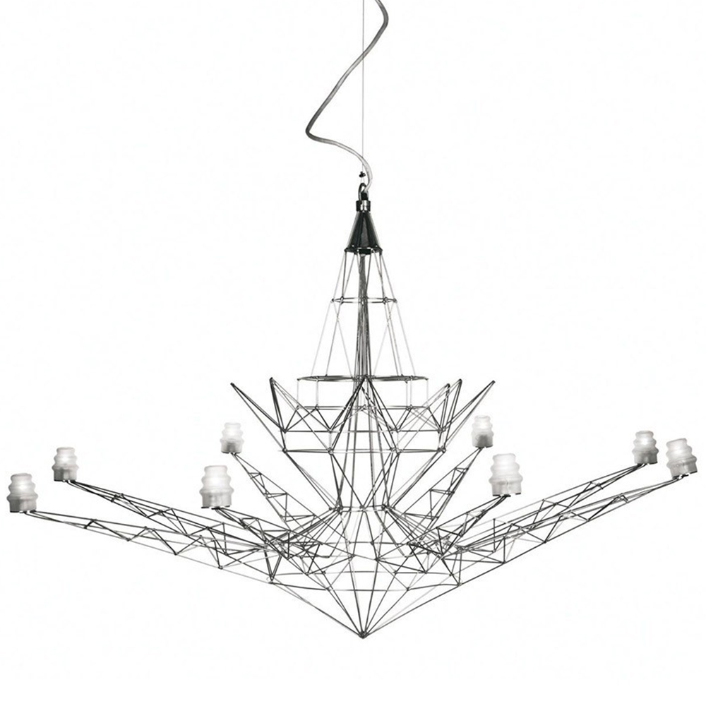 Lámpara suspensión Lightweight Foscarini. Lámparas de diseño escultórico.
