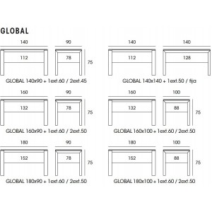 Mesa Extensible Global de Doos. Mobiliario de diseño español para hogar.