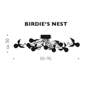 Lámpara techo Birdie´s nest Ingo Maurer