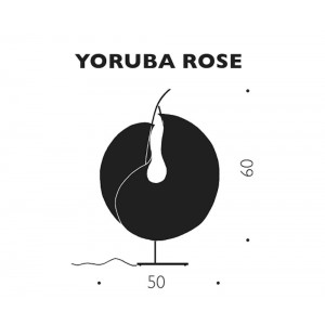 Lámpara sobremesa Yoruba rose Ingo Maurer