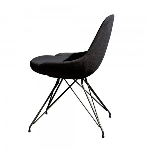 Silla Cadira S Wire de Sovet Italia. Silla tapizada con base de metal.