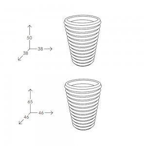 Macetero S-Pot Slide. Mobiliario y complementos de exterior.