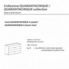 Cómoda Quarantacinque atractiva y funcional de Novamobili. Cómoda de 4 cajones.
