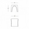Taburete de diseño Amélie Sgabello Slide Design. Muebles para contract