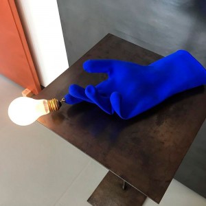 Lámpara suspensión Blue Luzy Ingo Maurer