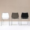 Silla Gas Cromo polipropileno de Stua. Excelente silla para uso de oficina.