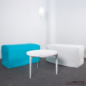 Puff cama Box Visco de ES Interiorismo. Puff cama con colchón viscoelástico.