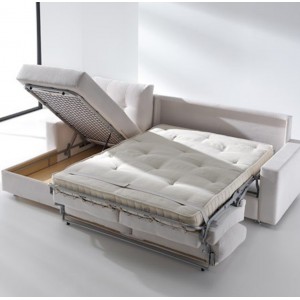 Sofá cama 2 plazas + Chaise Longue Roma de ES Interiorismo. Puf cama y Sofas cama.