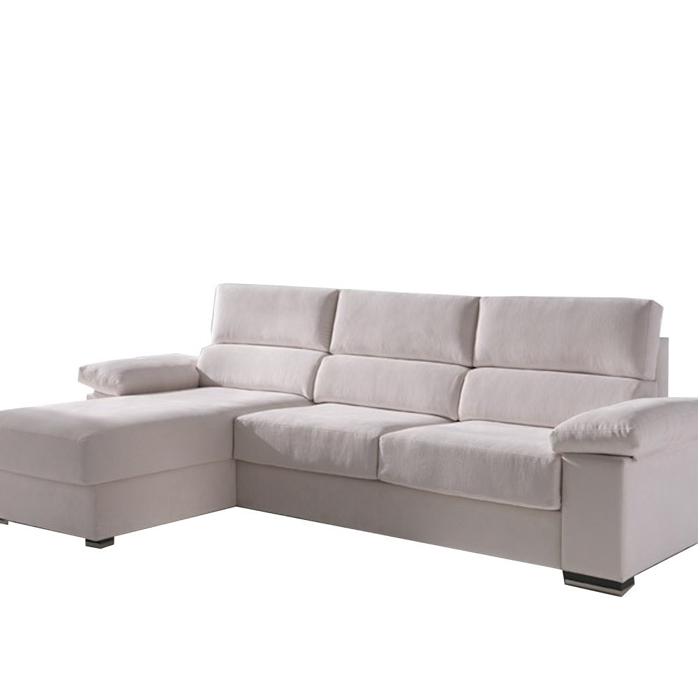 Sofá cama 2 plazas + Chaise Longue Milán de ES Interiorismo. Puf cama y Sofas cama.