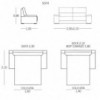 Sofá cama 2 Plazas Milán de ES Interiorismo. Puf cama y Sofas cama.