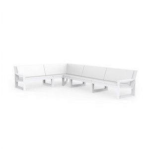 Sofá Frame módulo esquina 90º de resina de polietileno | Diseño Vondom
