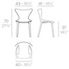 Silla Love mini inspirada en el amor. Silla exterior de Vondom