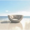 Cama exterior modelo Moon Daybed  diseño de Ramón Esteve para Vondom