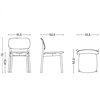 Silla Soft Edge 60 asiento tapizado Hay