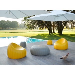Sillón de diseño suave Slide Design. Muebles para contract